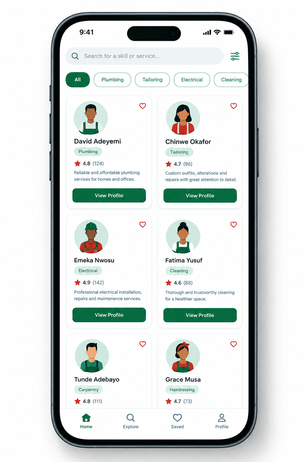 Crafta app preview